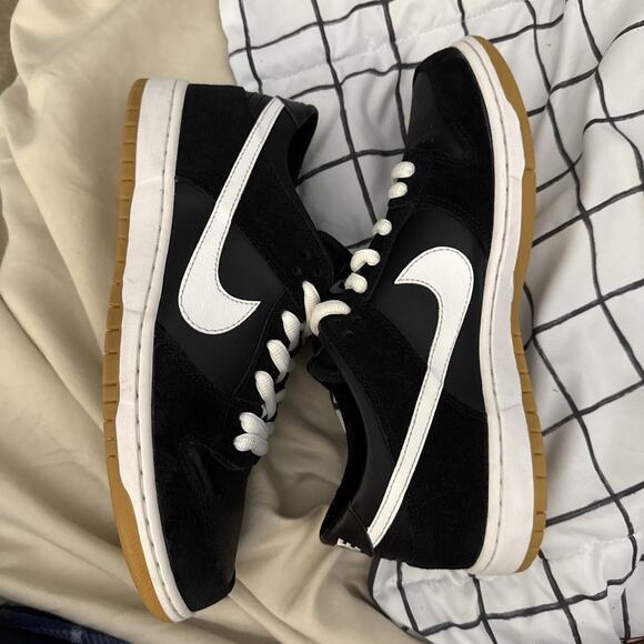 Men\'s Size 10 Nike Dunk Pro SB Low Black White Gum 854866-019 2016 main image 5
